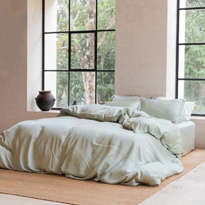 Immagine prodotto Coco & Cici Tencel Bettbezug + Kissenbezug (Set di biancheria da letto, 140 x 220 cm, 60 x 70 cm)