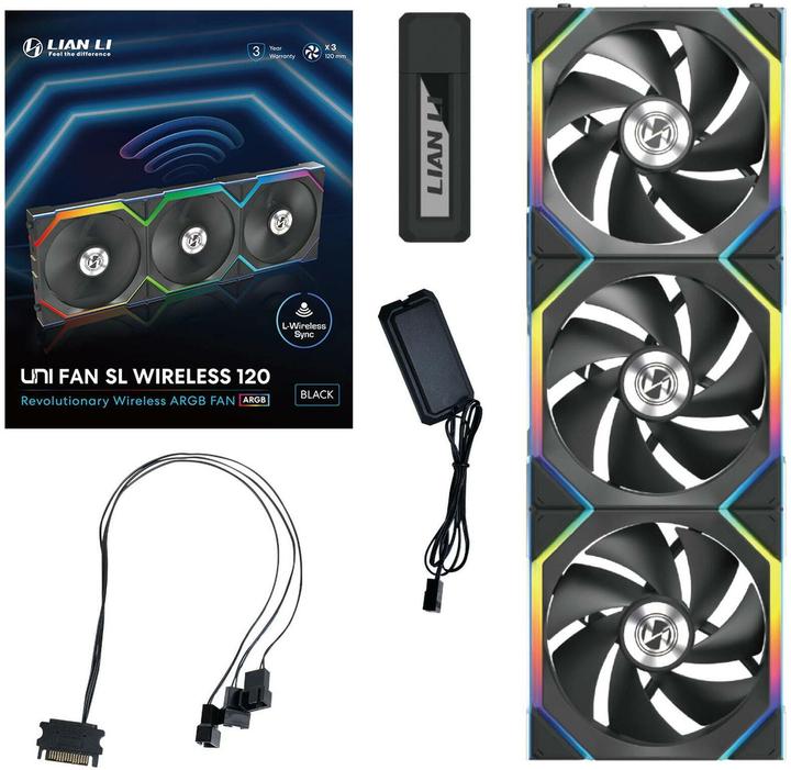 Actual product image Lian-Li UNI FAN SL Wireless (120 mm, 3 x)