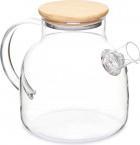 Immagine prodotto Vivalto Borosilikat-Teekanne mit Bambusdeckel 1,2l (1.20 l)