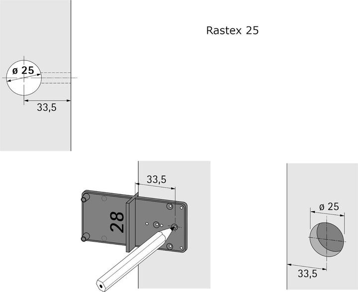 Immagine prodotto Hettich Ankrn-Schablone (Lamiera forata, 1 pz.)
