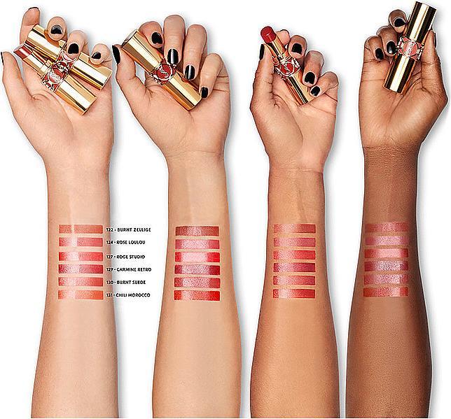Actual product image Yves Saint Laurent Rouge Volupté Shine Burnt Suede 130 (No. 130 - Burnt Suede)