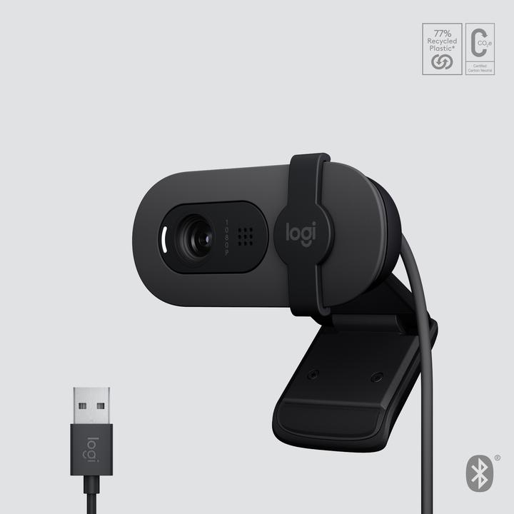 Produktbild Logitech Brio 105 Full HD 1080p Webcam - GRAPHITE - B2B (2 Mpx)