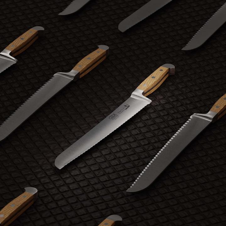 Immagine prodotto Güde Coltello da pane "Franz", forgiato, doppio bolster, manico:Briccole di Venezia (32 cm)