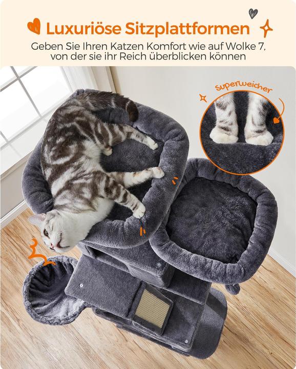Immagine prodotto Feandrea Cat Spa (206 cm, Grigio)