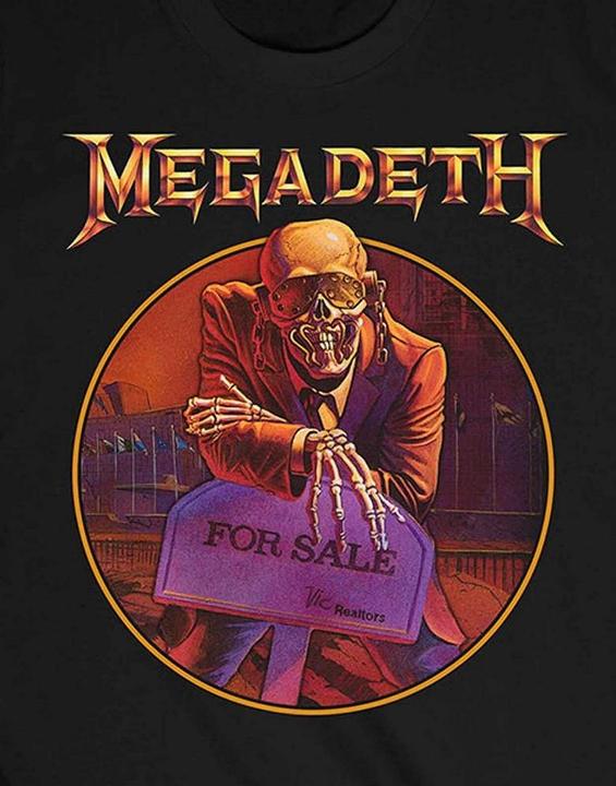 Immagine prodotto Megadeth Maglietta con elenco tracce Peace Sells (L)