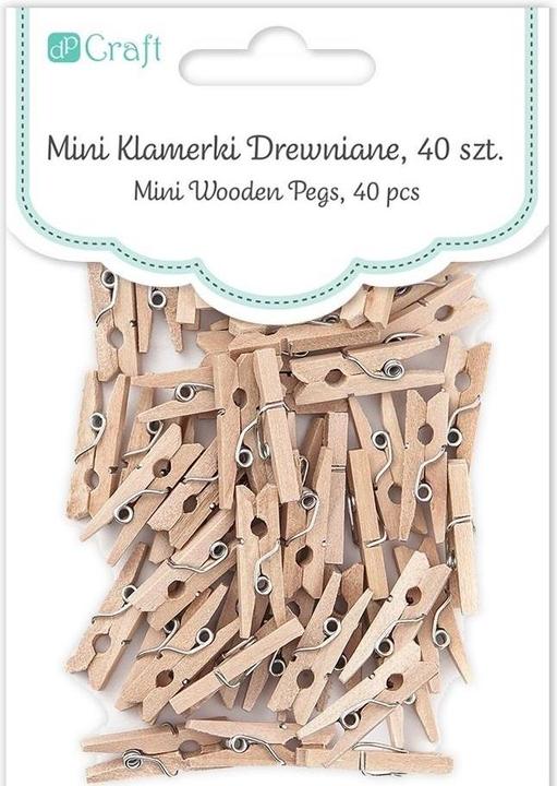 Produktbild Partydeco Mini-Holzklammern 2,5 cm 30 Stk