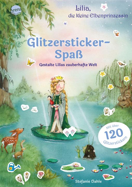 Actual product image Lilia, the little elf princess. Glitter sticker fun. Create Lilia's magical world