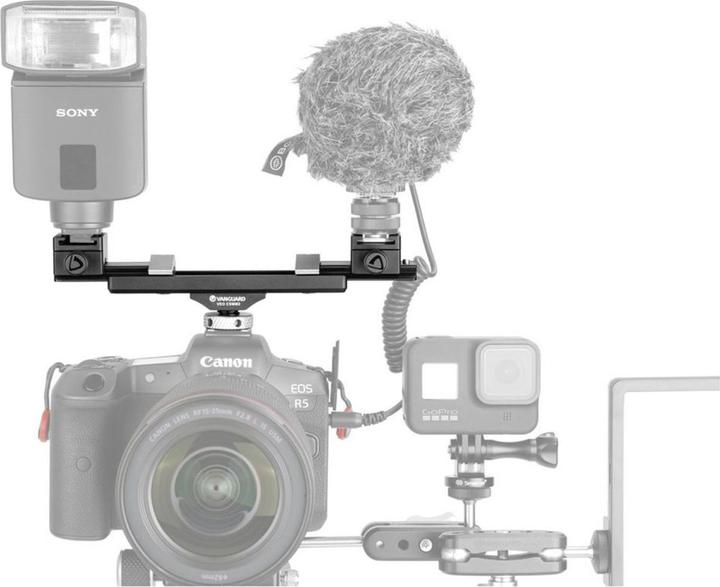 Actual product image Vanguard VEO CSMM2 Expandable Double Cold Shoe Holder (Stand adapter)