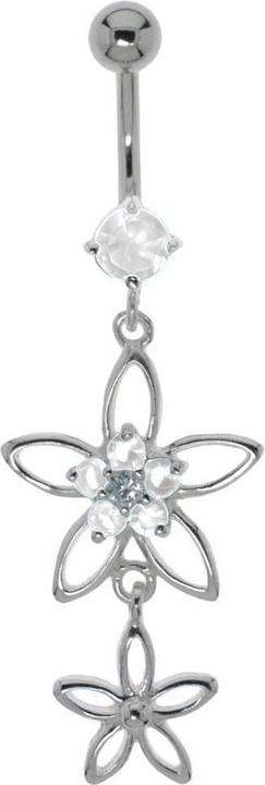 Immagine prodotto Bijouteria Piercing ventre (Argento 925, Zirconia, Acciaio chirurgico 316L)