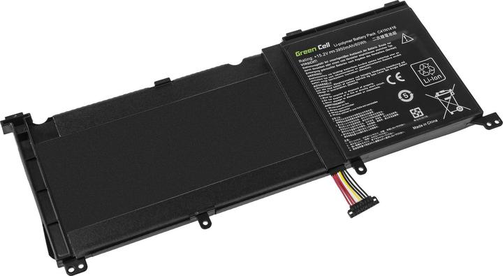 Actual product image GreenCell Laptop Battery C41N1416 Battery for Asus G501J UX501 - 15.2V - 3950mAh (3 Cells, 3950 mAh)