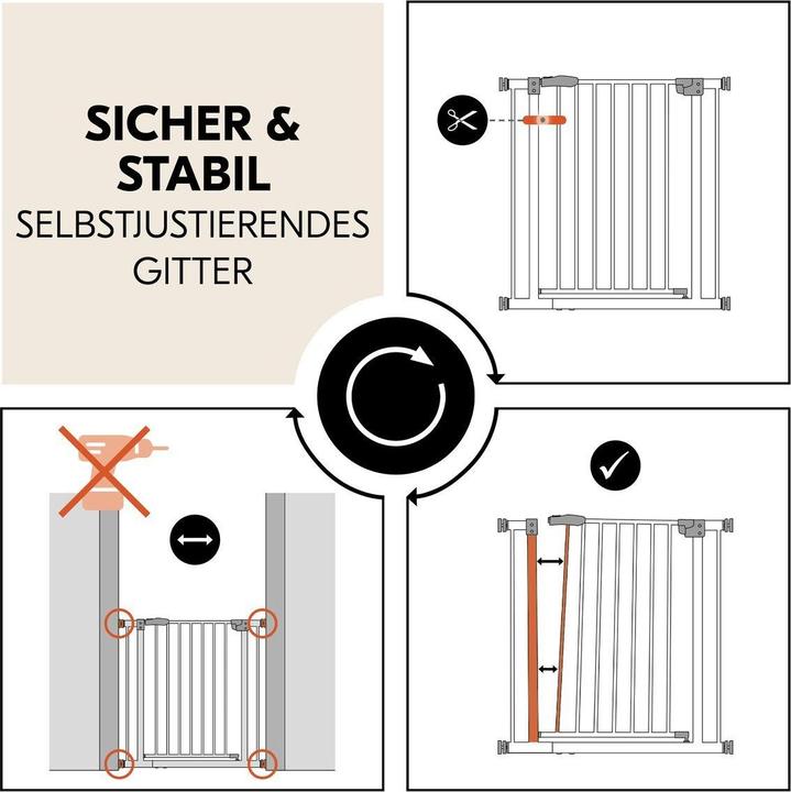 Actual product image Hauck Tür- & Treppenschutzgitter Türschutzgitter / Treppenschutzgitter Open (70 cm)