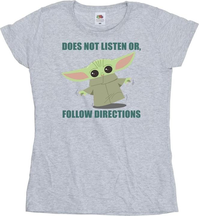 Star Wars The Mandalorian Grogu Does Not Listen TShirt (S)