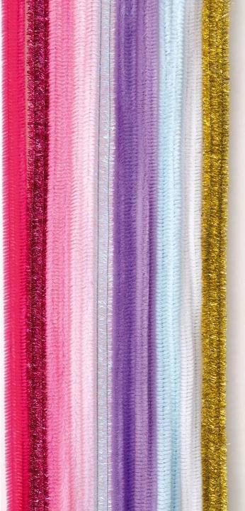 Actual product image Folia Pipe cleaner multicoloured chenille wire Unicorn Ø 8,0 mm 10 pcs. (0.50 m)