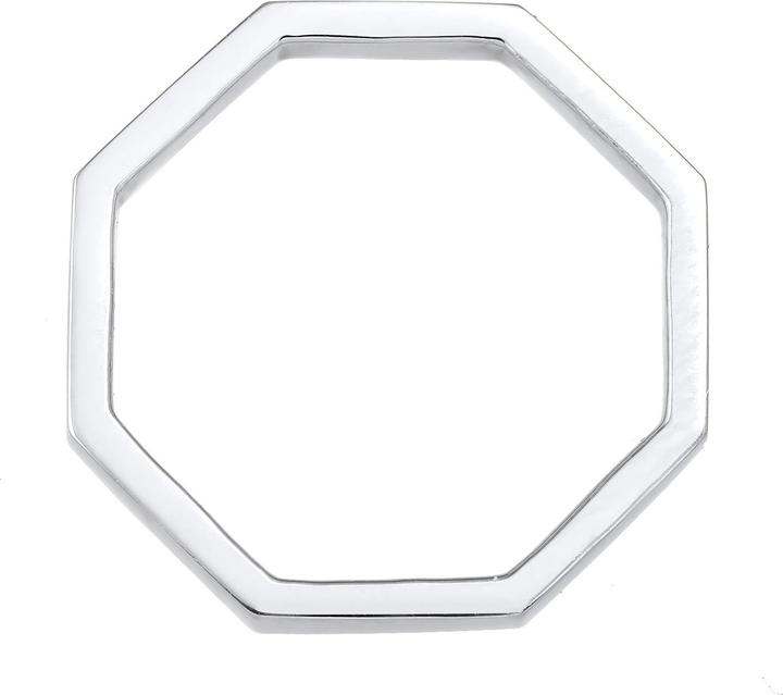 Produktbild Elli Ring Pinky Ring Achteckform Geo Look 925 Silber (52, 925 Silber)