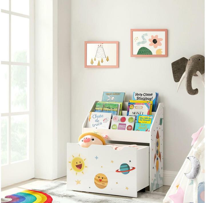 Actual product image Songmics Children's shelf white 62.5 x 29.5 x 70.0 cm