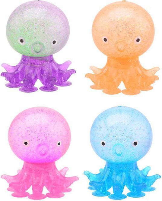 Actual product image Johntoy Oktopus-Stressball mit Saugnäpfen