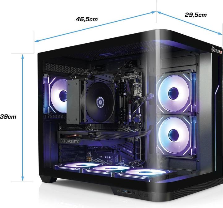 Produktbild Kiebel Panorama Curve IX (AMD Ryzen 9 9900X, 32 GB, 2000 GB, GeForce RTX 5070)