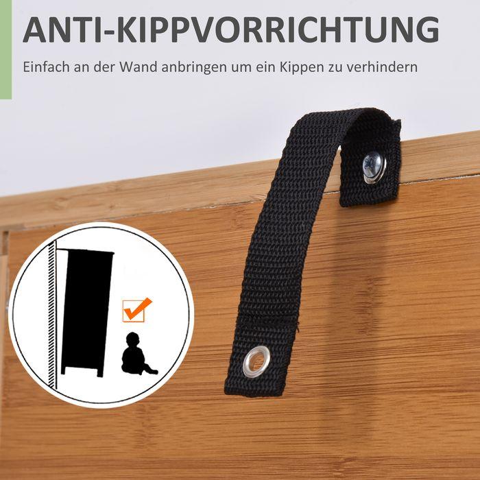 Produktbild Swisshandel24 Badzimmerschrank, offenen, Bambus, Natur, 50 x 25,5 x 92 cm (50 x 25.5 x 92 cm)