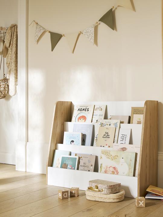 Actual product image Vertbaudet Niedriges Kinderzimmer Bücherregal mit 3 Fächern YEL
