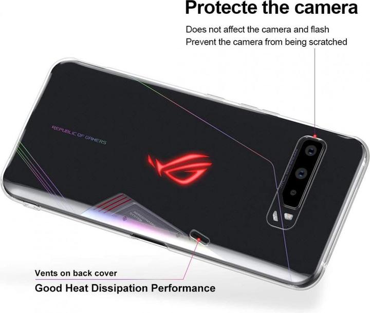Image du produit Screenguard Etui souple en TPU transparent pour Asus ROG Phone 3 (Asus ROG Phone)