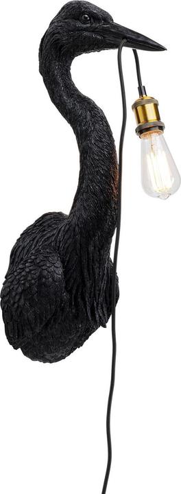 Produktbild Kare Design Wandleuchte Animal Heron Schwarz 26x62cm (E27)