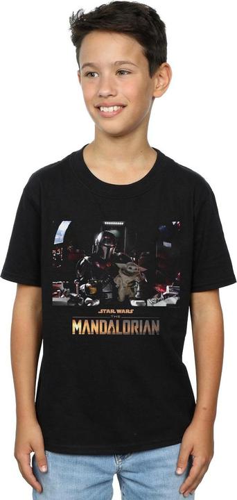 Image du produit Star Wars - T-shirt THE MANDALORIAN CHILD ON BOARD - Garçon (104)