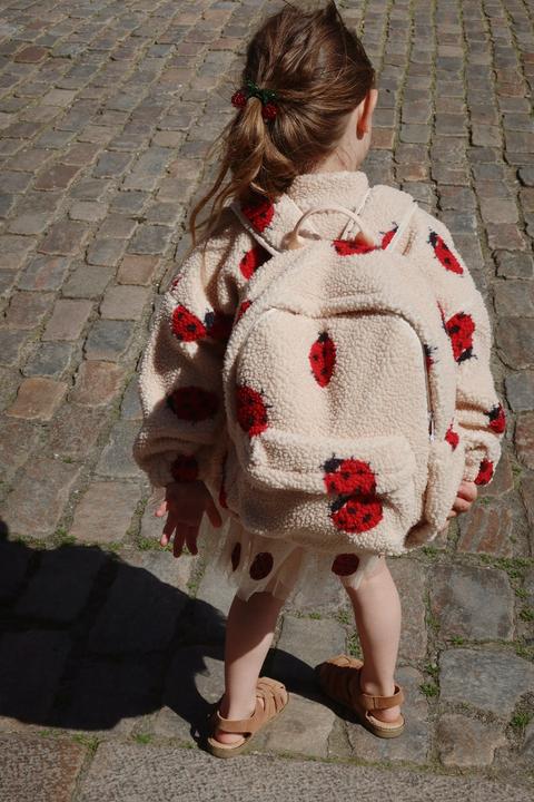Actual product image Konges Slojd Jody Teddyjacke Ladybug Sand (122)