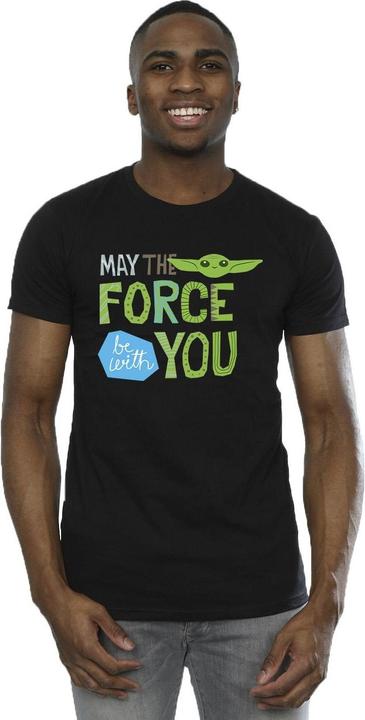Immagine prodotto Star Wars The Mandalorian May The Force Be With You Maglietta Uomo (XXL)