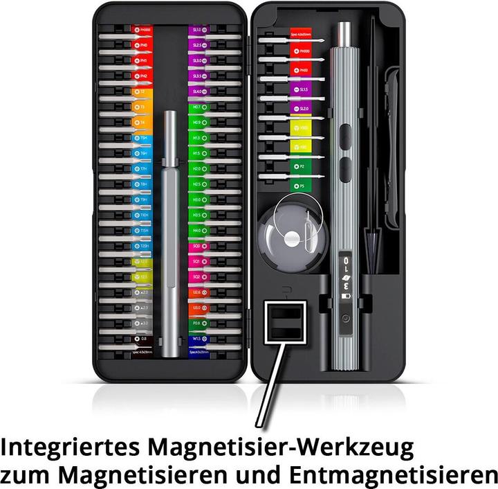 Actual product image Stahlwerk Precision screwdriver set EPS-58 ST 58-piece cordless precision mechanics