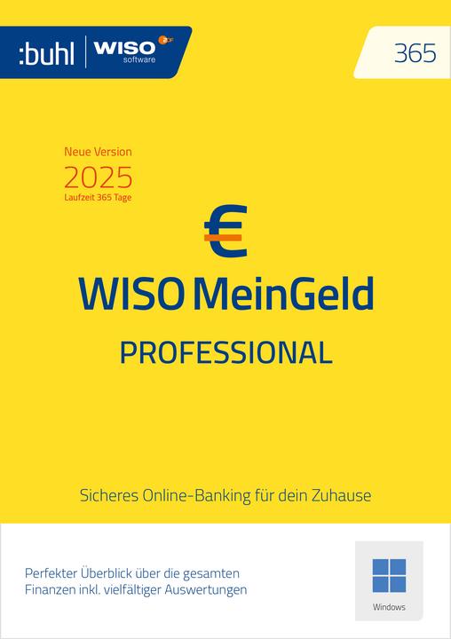 Produktbild Buhl Data Service WISO Mein Geld Professional 365 2025 Download Code (1 User, 1 Geräte/User, 12 Monate)