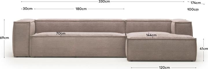 Actual product image Kave Home Blok (5-seater, Corner sofa, Big sofa)