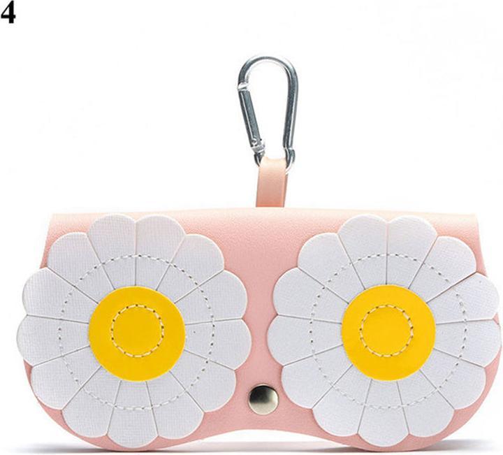 Only-Bags.Store Cute owl cartoon PU leather glasses case - portable glasses storage case with