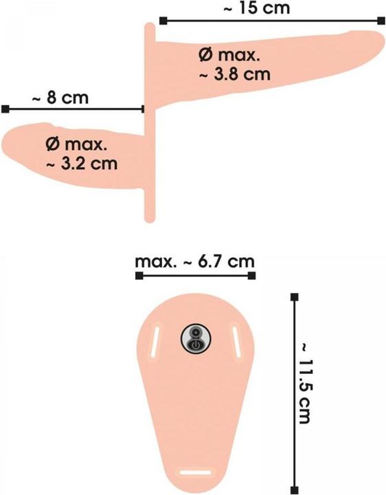 Image du produit You2Toys Double Strap-On vibrant