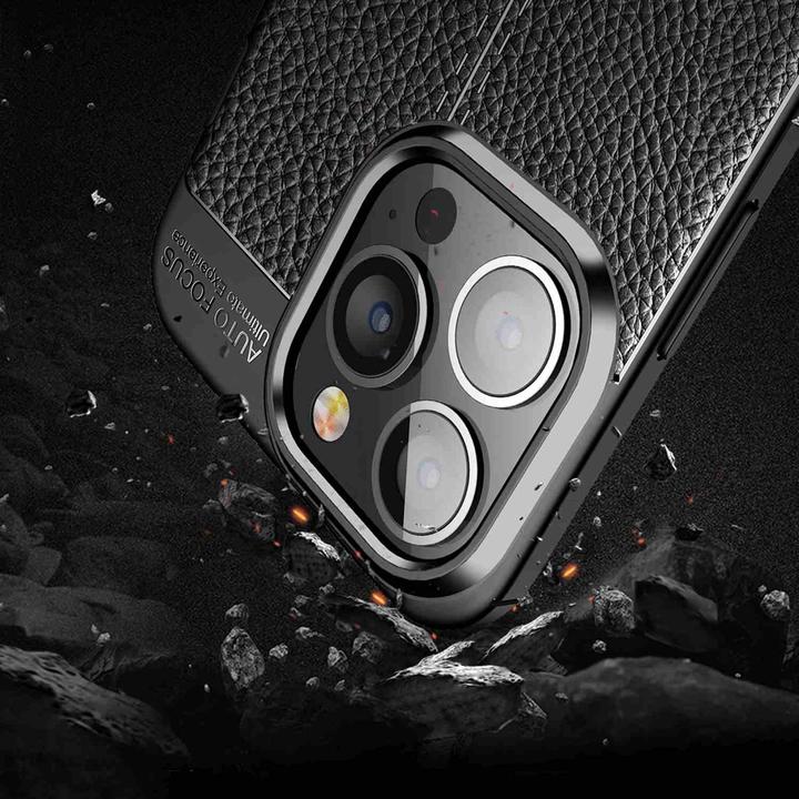 Actual product image Cadorabo TPU Cover Faux Leather Structure (Apple iPhone 13 Pro Max)