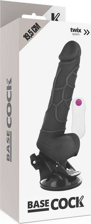Produktbild Basecock Realistic Vibrator Fernbedienung Schwarz 19.5cm