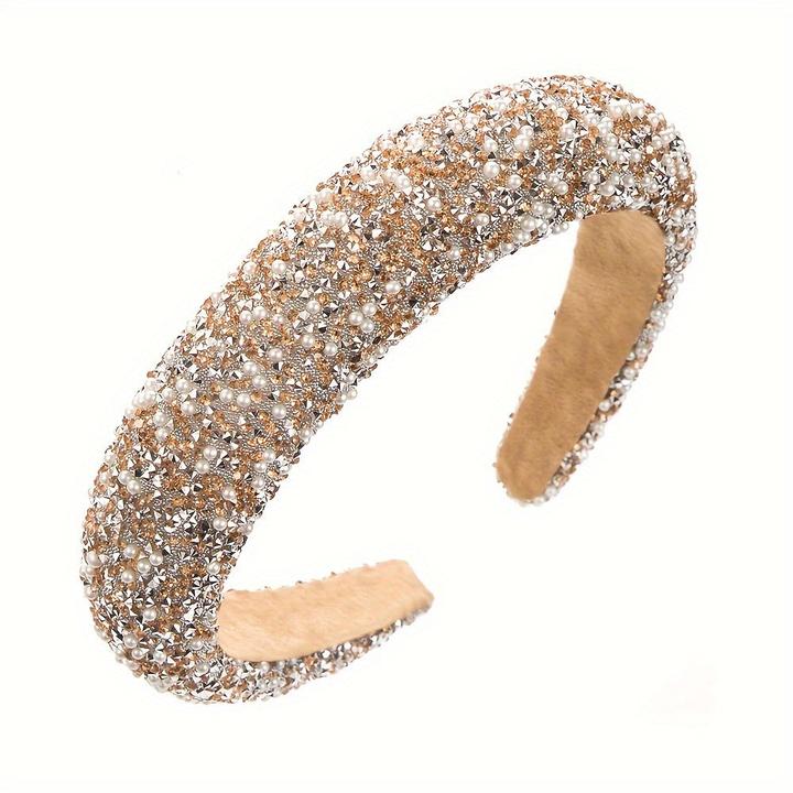 Activity Board Elegantes, funkelndes Strass- und Perlenstirnband - schickes Haarschmuckstück im koreanischen Stil