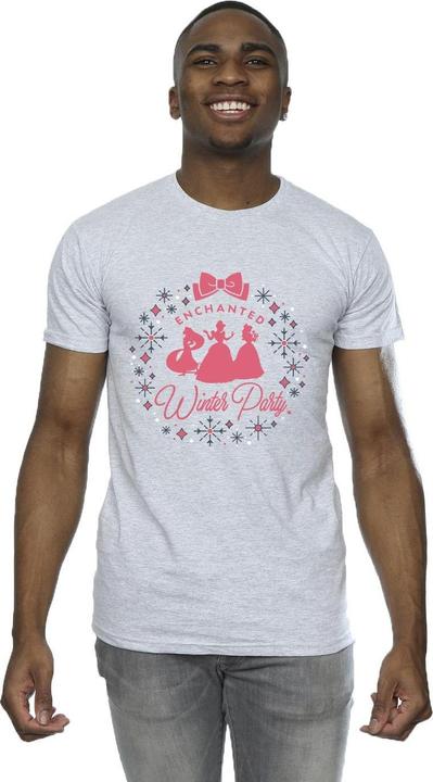 Actual product image Disney Mens Princess Winter Party T-Shirt (L)