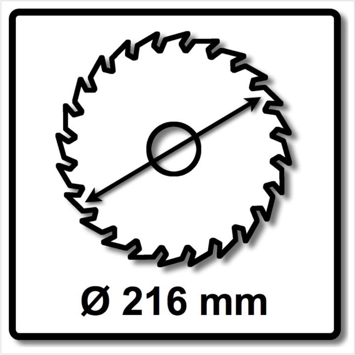 Produktbild Wellcut Kreissägeblatt WC-M2163024 TCT 216 x 2,4 x 30 mm 24 Zähne