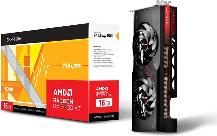 Produktbild Sapphire Pulse Radeon RX 7800 XT Gaming OC (16 GB)