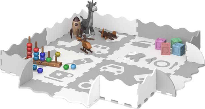 Relaxdays tapis puzzle 24 pièces (60 x 60 x 1 cm)