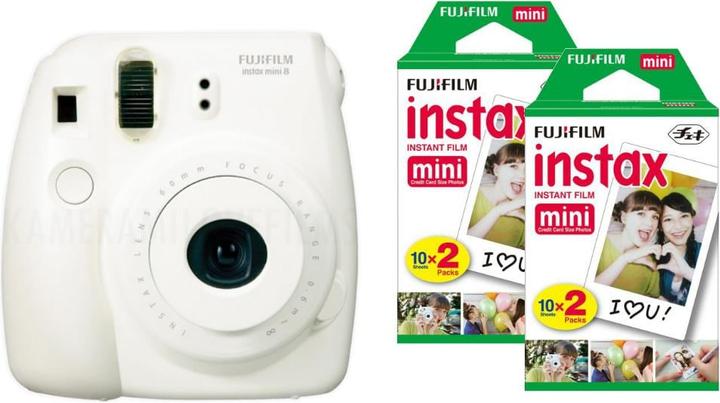 Produktbild Fujifilm Instax Mini 8, Sofortbild-Kamera inkl. 40 x Instax Mini Bilder