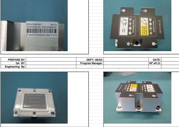 HPE E G10 Dissipatore standard Proliant per ML350