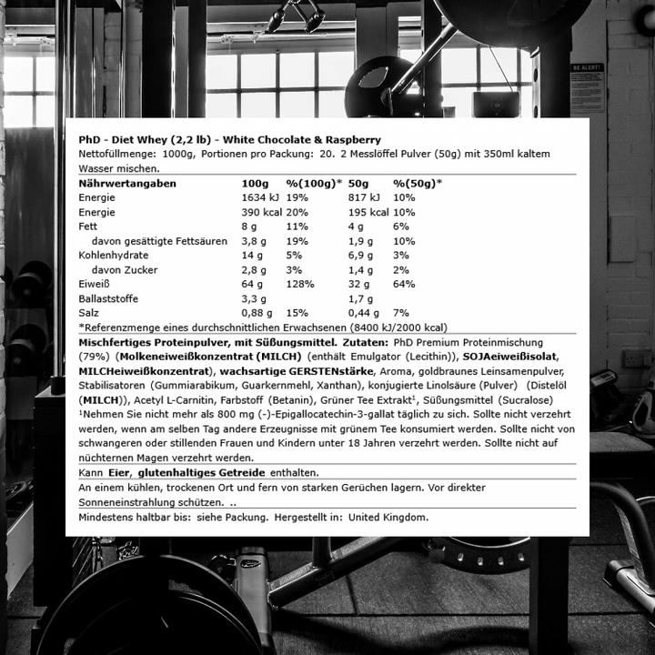 Actual product image PhD Nutrition Diet Whey (Raspberry, 1 pcs., 1000 g)