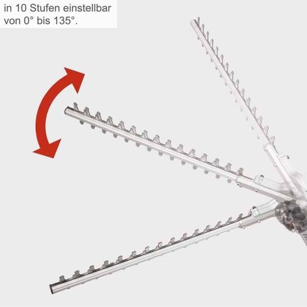 Produktbild Scheppach 1000 W Elektro-Teleskop-Heckenschere inkl. Schultergurt (Elektroheckenschere)