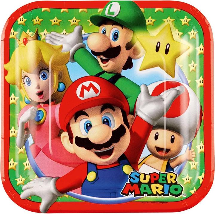 Amscan Assaggi - Super Mario Bros e Luigi (8 pezzi) (8 x)