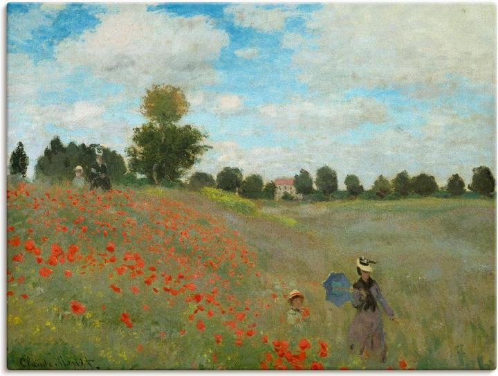 Immagine prodotto Artland Campo di papaveri vicino ad Argenteuil. 1873 T7GN (60 x 45 cm)