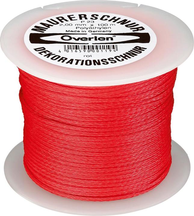 Produktbild HP Autozubehör Maurerschnur Länge 100 m Ø 2 mm 35 kg Polyethylen rot (100 m)