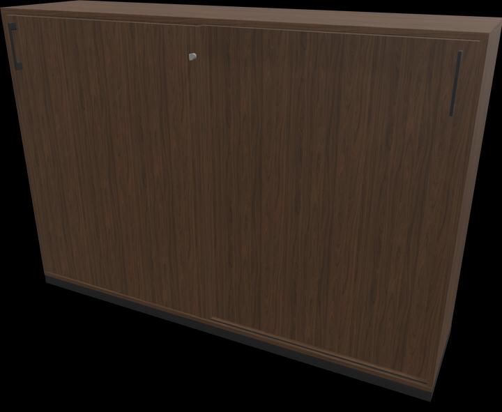 Walnut decor dark with structure, Black