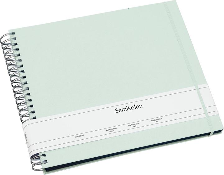 Produktbild Semikolon Fotoalbum Maxi Mucho 34.5 x 30 cm Moos, Schwarze Seiten (10 x 15 cm, 9 x 13 cm)