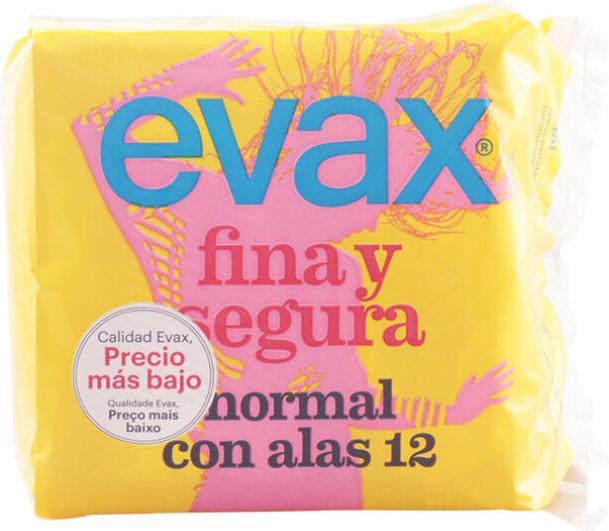 Produktbild Evax Fina & Segura Normal Damenbinden Mit Flügeln (12 Stück) (Intimgel)